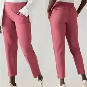 ATHLETA Brooklyn Ankle Pant Berry Rose Pink Sz 18 {B19}